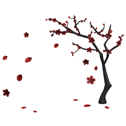 Red Blossom Tree Background