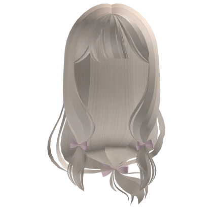 ♡ ꒰ sweet doll beige blonde long flow anime hair ꒱