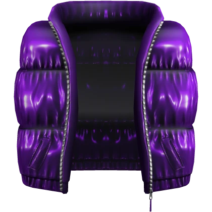 Shiny Puffer Vest Jacket Purple [1.0]