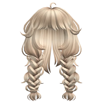 Wolf Cut Messy Braids in Blonde