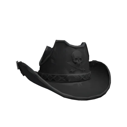 Black Skull Cowboy Hat