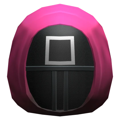 Squid Game Guard Pink Square Head