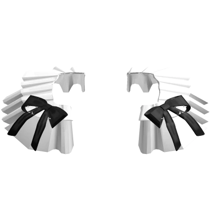 kawaii hip ruffles w ribbons white & black