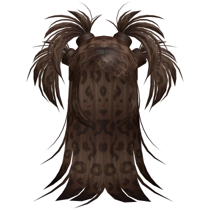Spiky Emo Messy Grunge Rock Drag Leopard Hair