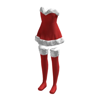 Red Christmas Dress with Boots