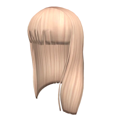 Sleek Blonde Barb Bangs