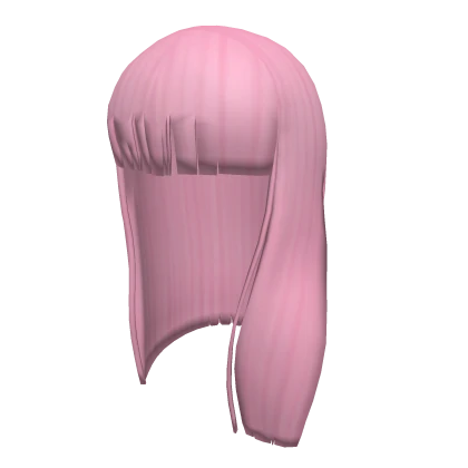 Sleek Pink Barb Bangs