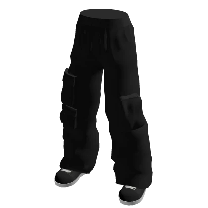 Black Baggy Cargo Pants