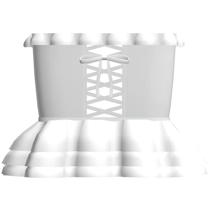 (о´∀`о) white laced up dress .. zZz !!