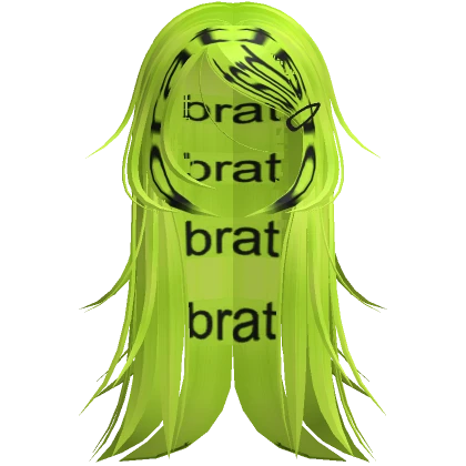 Brat Summer y2k Spiky Layers Hair in Neon Green