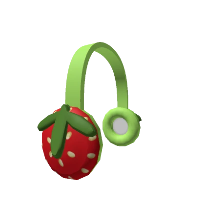 Red & Green Strawberry Earmuffs