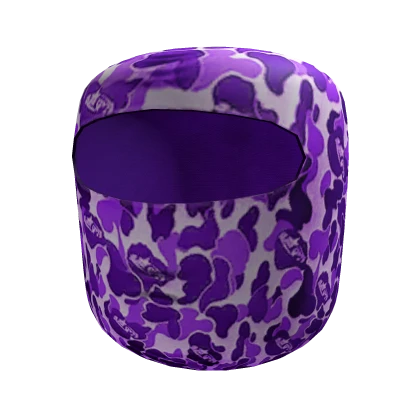 Purple Camo Shiesty Ski Mask