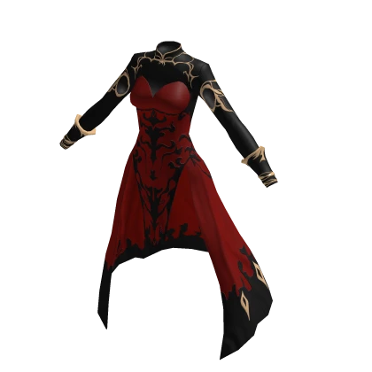♾️ Black & red vampire aristocrat dress