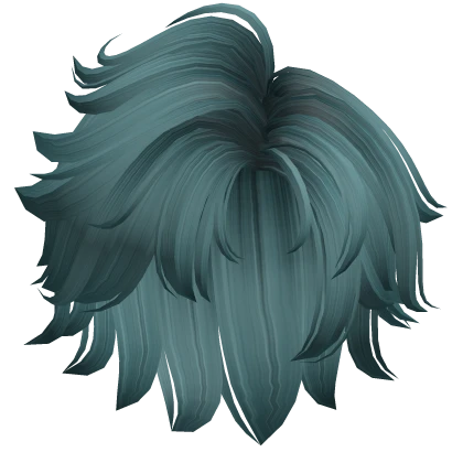 Anime Fluffy Future Cyber Punk Hair (Dark Teal)