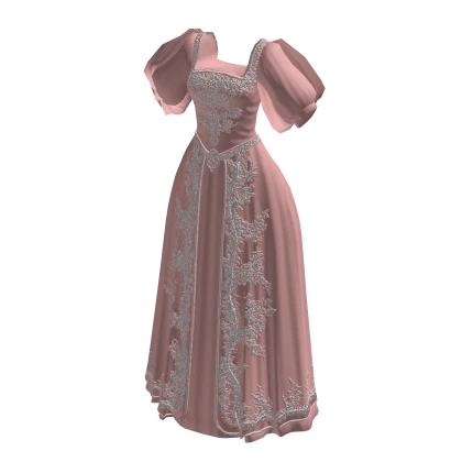 ♾️ Pink & silver medieval gown
