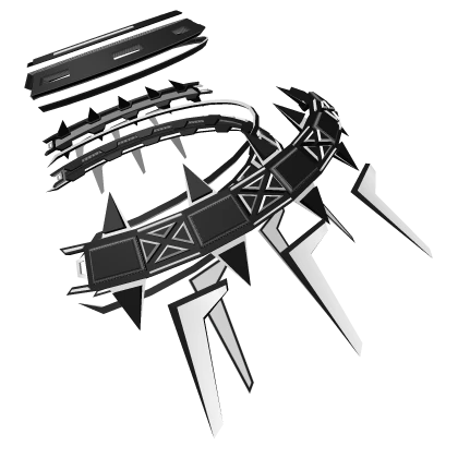 White Black Cyber Aura Wings