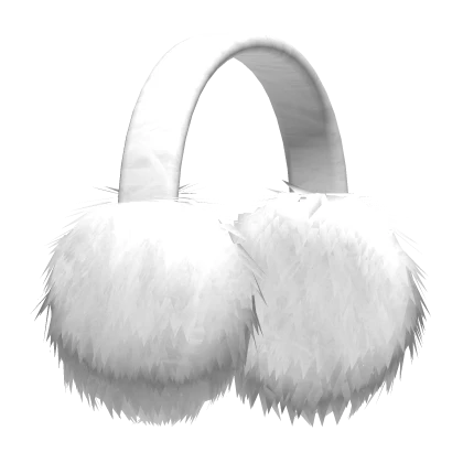 White Fluffy Earmuffs