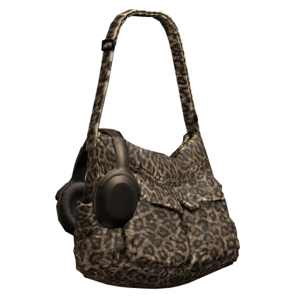 Leopard Side Bag With Headphones 3.0