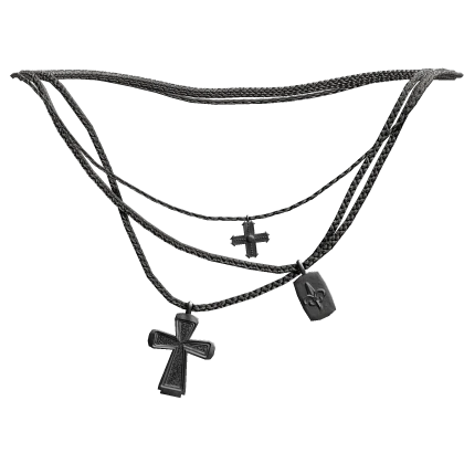 Silver Stacked Cross Necklace 1.0