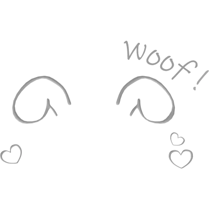 ♡ adorable puppy filter expression in white