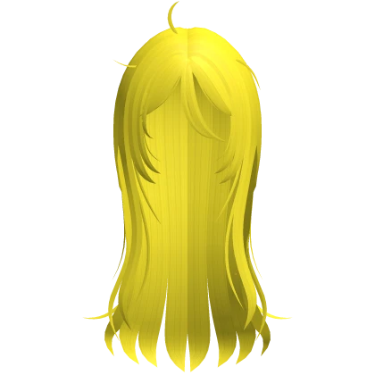Ethereal Flowing Layered Yellow Hair Waves W Bangs
