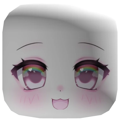 ♡ (FREE) Chibi Dolly Kawaii Unicorn Facemask Happy