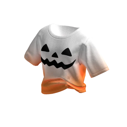 ✨ Y2K Halloween Preppy White Orange Fall Comfy Tee
