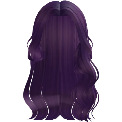 Purple Long Glamorous Wavy Hair
