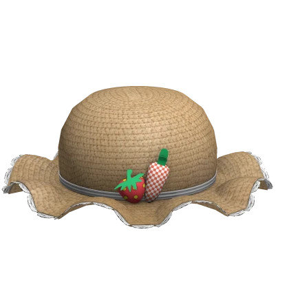 Grow a Garden Cute Straw Hat Cottagecore - Beige