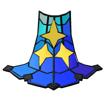 Starry stained glass cape