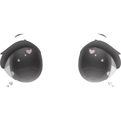 🤍 kawaii chibi sparkly 3D eyes