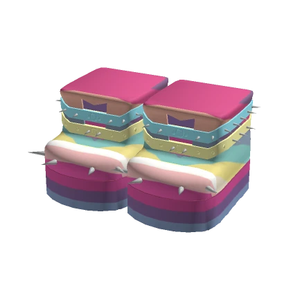 1.0 Spiked Pastel Rainbow boots [Blocky]