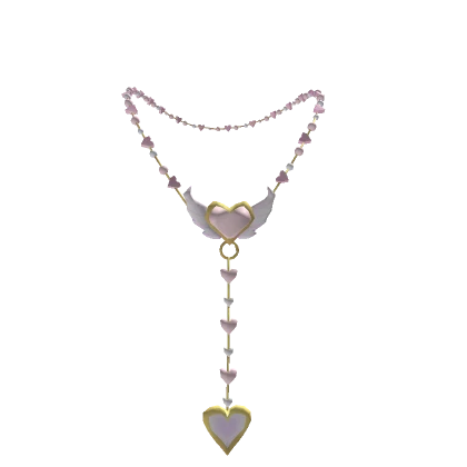 cupid's heart rosary necklace 3.0.