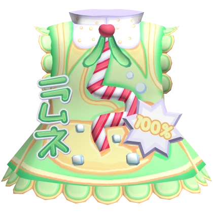 harajuku decora green melon soda dress 🍈🍒