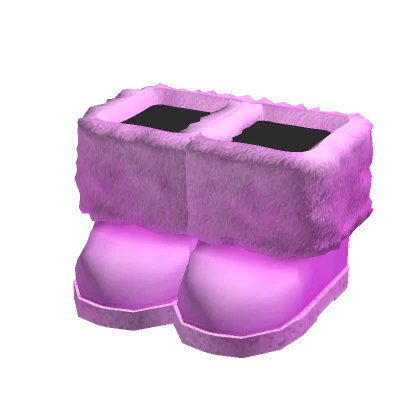 Y2k Cute Fluffy Boots - Pink 3.0