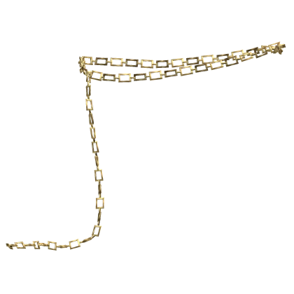 Gold Sterling Chain Long Belt