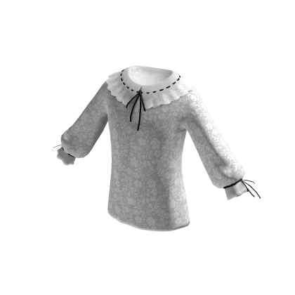 Fancy Coquette Lace Flower Vintage Cottage Blouse