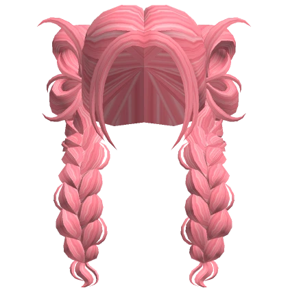 Hot Pink Butterfly Braids