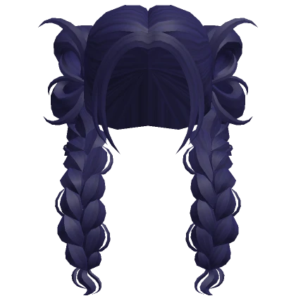 Navy Blue Butterfly Braids