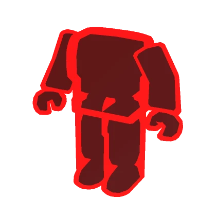 Man Red Outline Avatar Aura