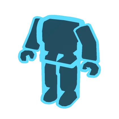 Man Cyan Blue Outline Avatar Aura