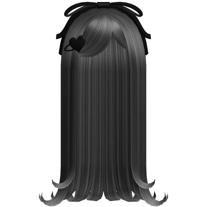 🖤 long n sweet vampire curls silver grey