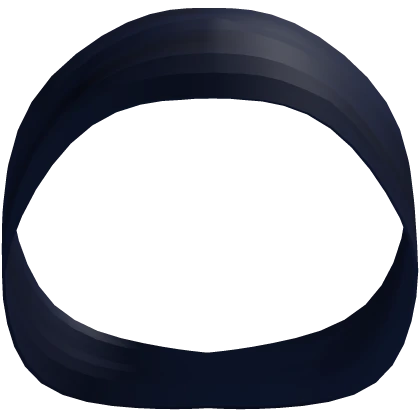 Y2K Silk Bandana Headband in Navy Blue