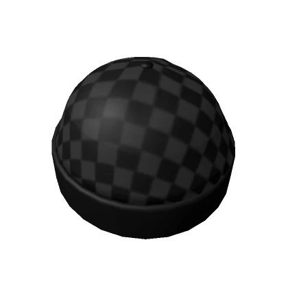 Designer Checkered Black Beanie