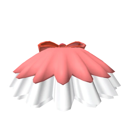 Pastel Red Skirt With Ribbon (for 1.0)