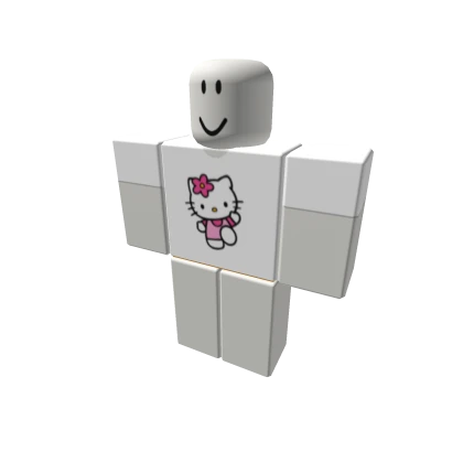 Hello Kitty Pjamas Shirt White and Pink