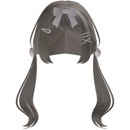 ୨୧ ashe cutecore flowy pigtails w/ heart pom poms