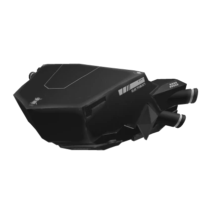 Typical Black  Cyberpunk Dragon mask