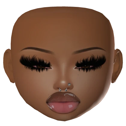 IZA baddie mesh head makeup dramatic lashes