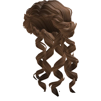 Brown Imperial Curled Byzantine Hair